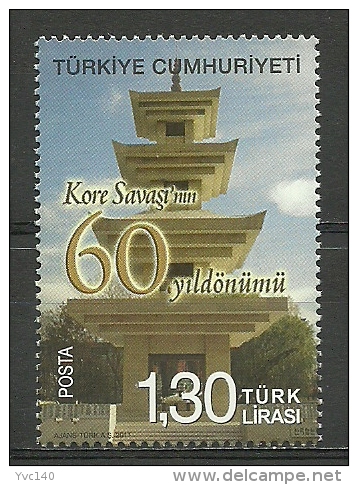 Turkey; 2011 60th Anniv. Of Korean War - Neufs