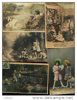 Romantiques - Enfants - Lot De 51 CV (de 1904 à 1916) - Collections, Lots & Séries