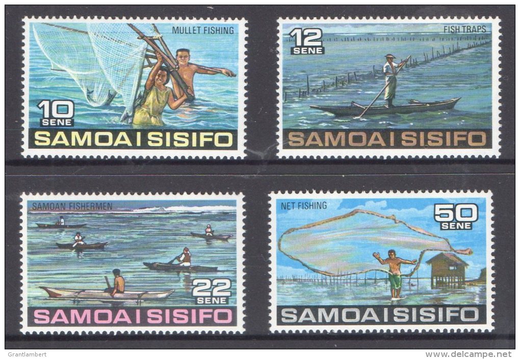 Samoa 1976 Fishing Set Of 4 MNH - Samoa (Staat)