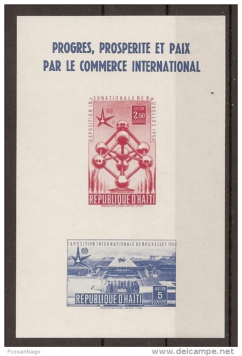 BRUSELAS'58 - HAITI 1958 - Yvert #H7 - MNH ** - 1958 – Bruselas (Bélgica)