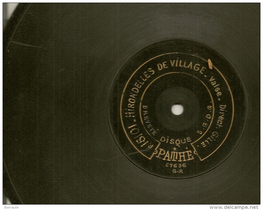 90 Tours Saphir PATHE 1909/1912 N° 82132 ESTUDIANTINA (valse Solo De Violon A.MAI) + N°15101 HIRONDELLES De Village - 78 Rpm - Schellackplatten