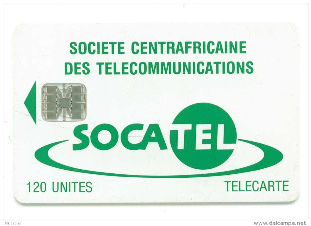 CENTRAFRIQUE REF MV CARDS CAR-17  120 U VERT - Centrafricaine (République)