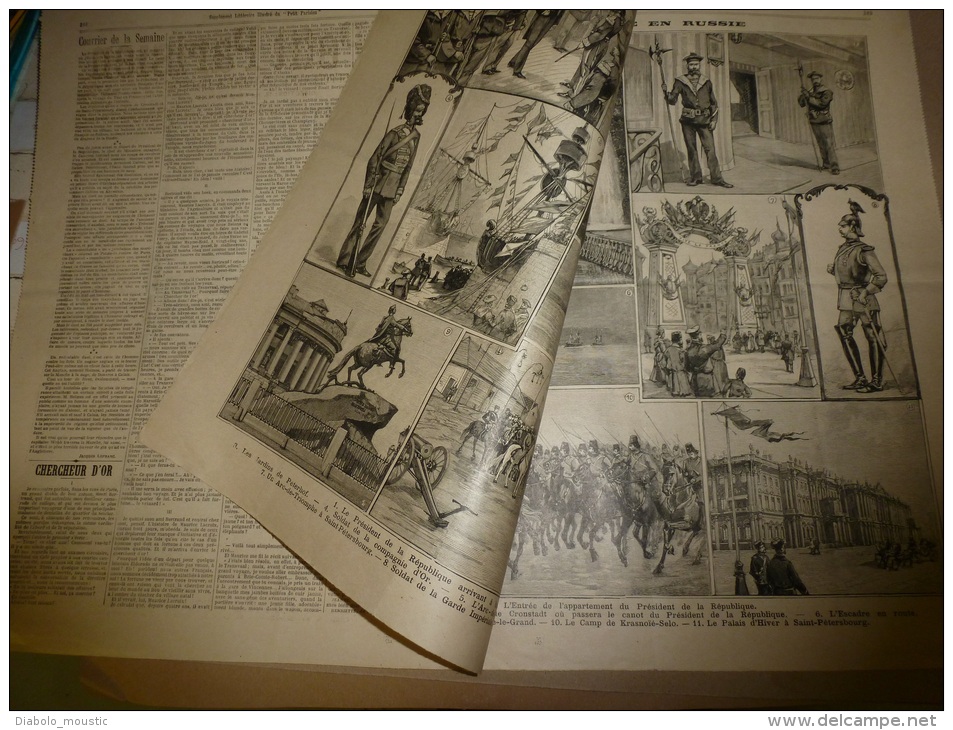 1898  LE PETIT PARISIEN : Alliance FRANCO-RUSSE (France-Russie );Assassinat De Canovas; Saint-Petersbourg; Krasnoïé-Selo - Le Petit Parisien