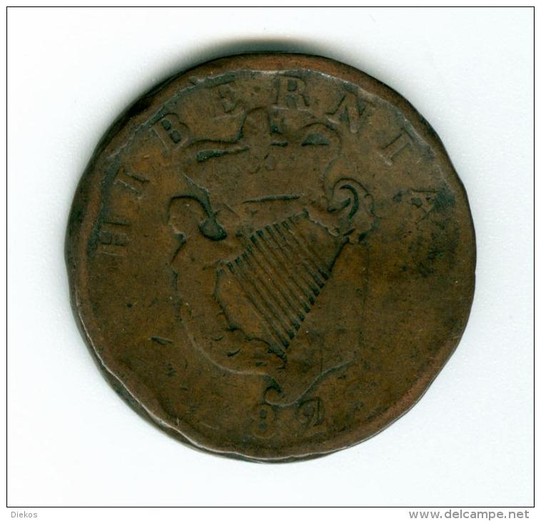 Irland 1/2 Penny  1822  KM 150       #m67 - Irland