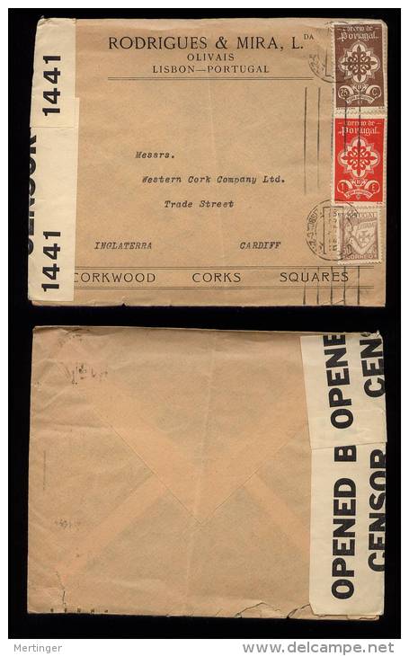 Portugal 1940 Censor Cover To England - Storia Postale