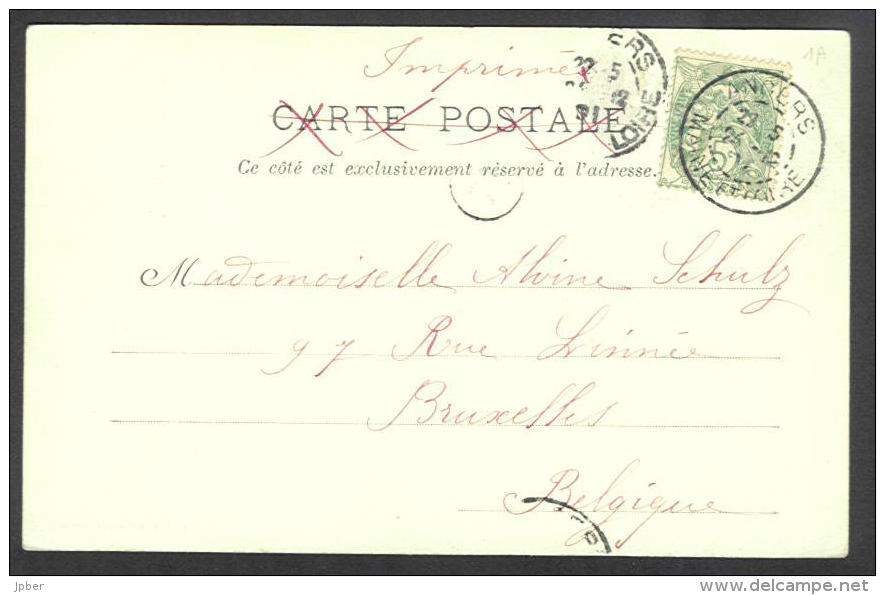 France - CF043 - 2 Scan CP Château De Serrant - Verso Timbre Type Blanc 111 1A - Other & Unclassified