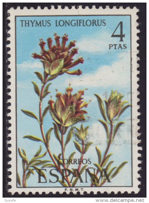 España 1974 Edifil 2222 Sello º Serie Flora Tomillo Thymus Longiflorus 4Pts Spain Stamps Timbre Espagne Briefmarke - Oblitérés