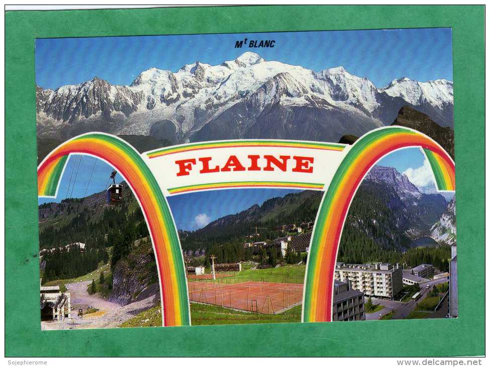 Flaine (communes D´Arâches-la-Frasse Et Magland) Massif Du Mont-Blanc Tennis Téléphérique - Magland