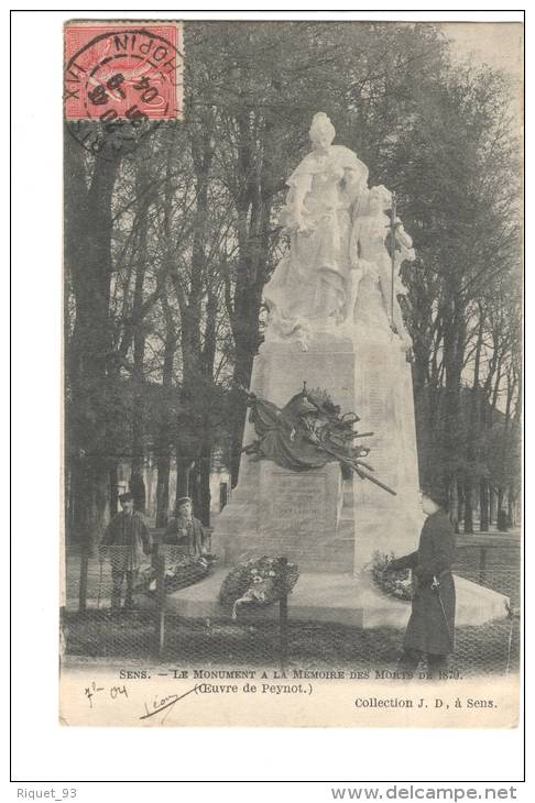 SENS  - Le  Monument à La Mémoires Des Morts De1870 - Sergines