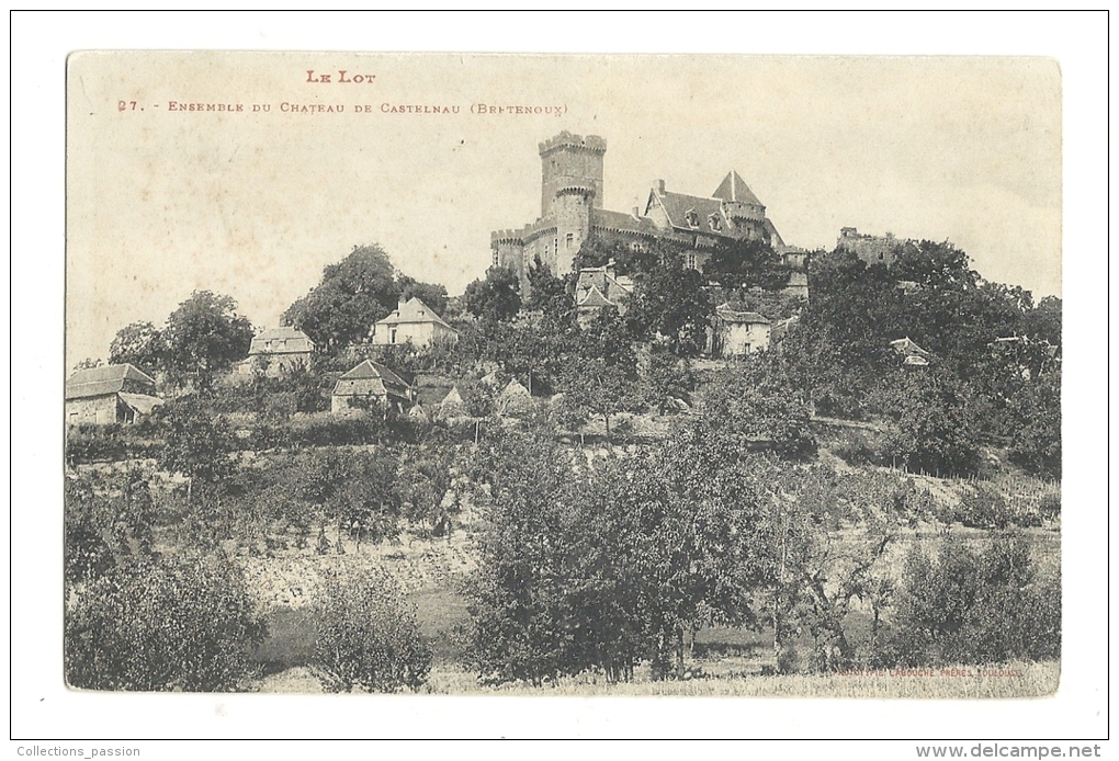 Cp, 46, Près De Bretonoux, Ensemble Du Château De Castelnau - Bretenoux