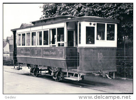 Chemin De Fer RhSt, Train à Heerbrugg, Photo Retirage BVA RhSt 17 - Autres & Non Classés