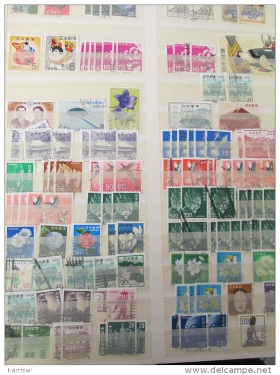 JAPAN DUPLICATED STAMP RANGE APPROX 300+ STAMPS - Collections, Lots & Séries