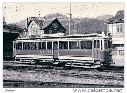 Chemin De Fer RhSt, Train à Altstätten, Photo 1962 BVA RhSt 4 - Altstätten