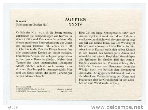 EGYPT - AK 159686 Karnak - Sphingen Im Großen Hof - Other & Unclassified