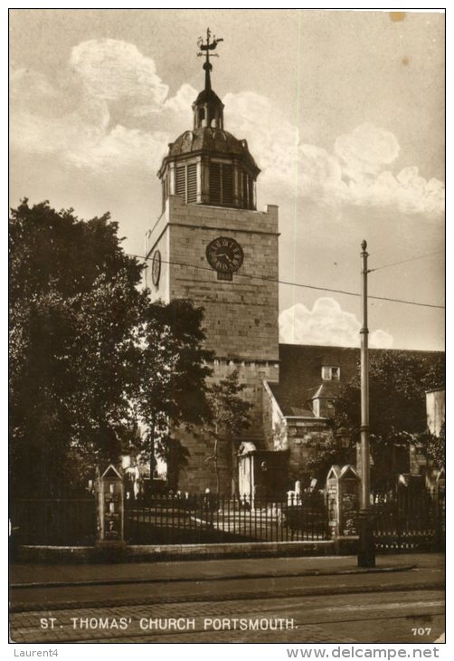 (248) Old Postcard / Carte Ancienne - UK - Portsmouth Church - Portsmouth