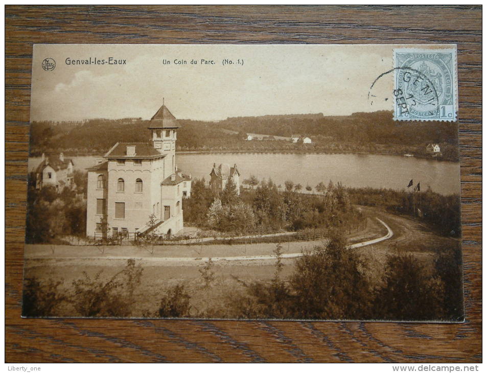 Genval-les-Eaux Un Coin Du Parc ( N° 1 ) Anno 1909 ( Zie Foto´s Voor Details ) !! - Rixensart