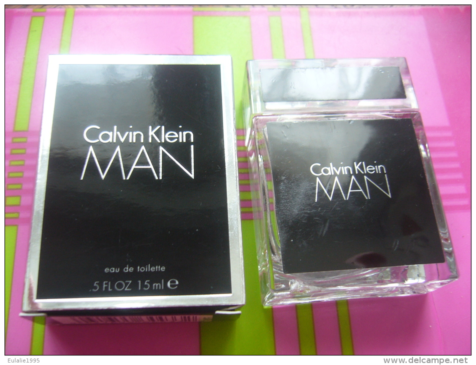 Miniature MAN Calvin Klein 15ml Vide Avec Boite - Miniatures Hommes (avec Boite)