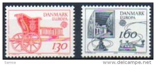 Danemark 1978 687-88 ** Europa - Carriole De Poste, 1785 - Télégraphe Morse - Nuovi