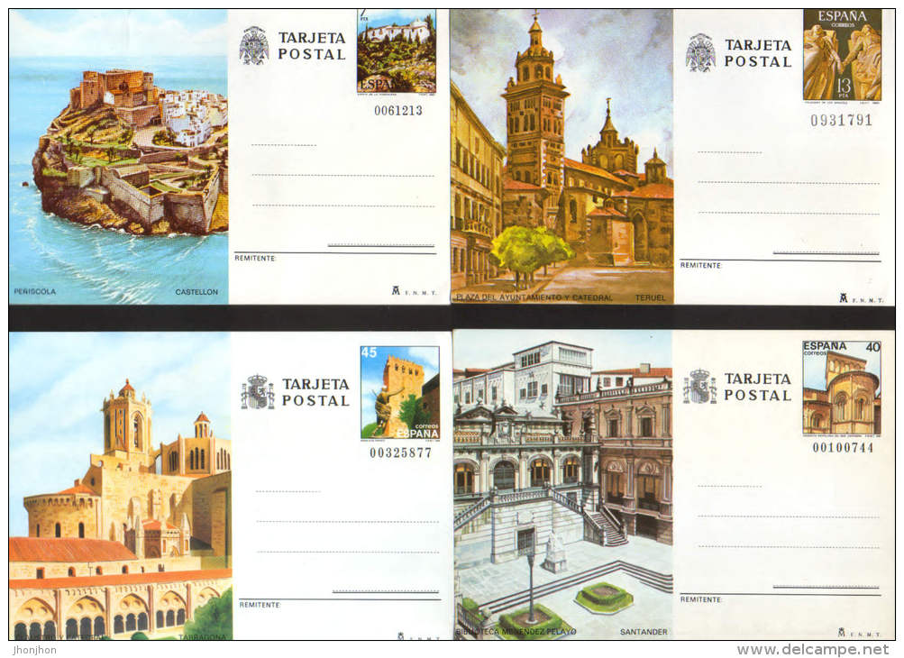 Spain-Lot Of 17 Postcards, 15 Are New The Years 1979,1980,1981,1987,1988,1990,1991,1992,1993.-5/scans - 1850-1931