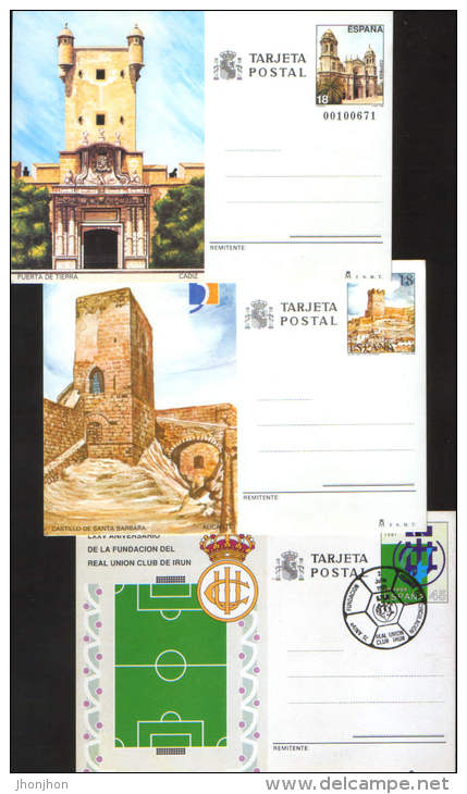 Spain-Lot Of 17 Postcards, 15 Are New The Years 1979,1980,1981,1987,1988,1990,1991,1992,1993.-5/scans - 1850-1931