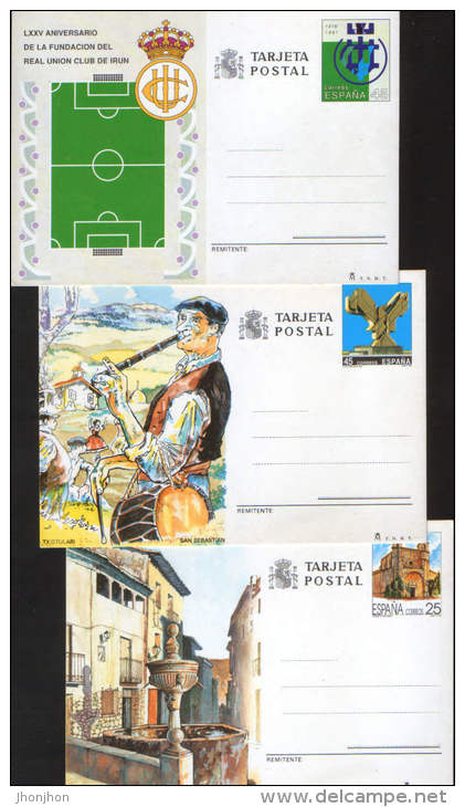 Spain-Lot Of 17 Postcards, 15 Are New The Years 1979,1980,1981,1987,1988,1990,1991,1992,1993.-5/scans - 1850-1931