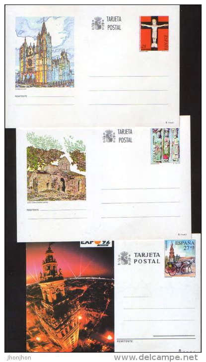 Spain-Lot Of 17 Postcards, 15 Are New The Years 1979,1980,1981,1987,1988,1990,1991,1992,1993.-5/scans - 1850-1931