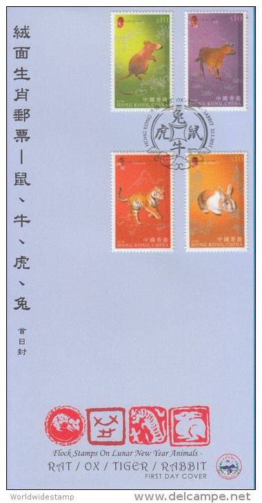 Hong Kong China Stamp On CPA FDC: 2011 Flock Stamps On Lunar New Year Animals HK123354 - FDC