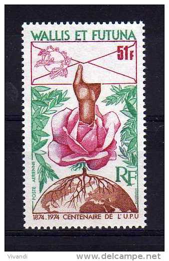 Wallis & Futuna - 1974 - UPU Centenary - MH - Unused Stamps