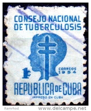 1954 Obligatory Tax - Anti TB 1c Blue FU - Liefdadigheid
