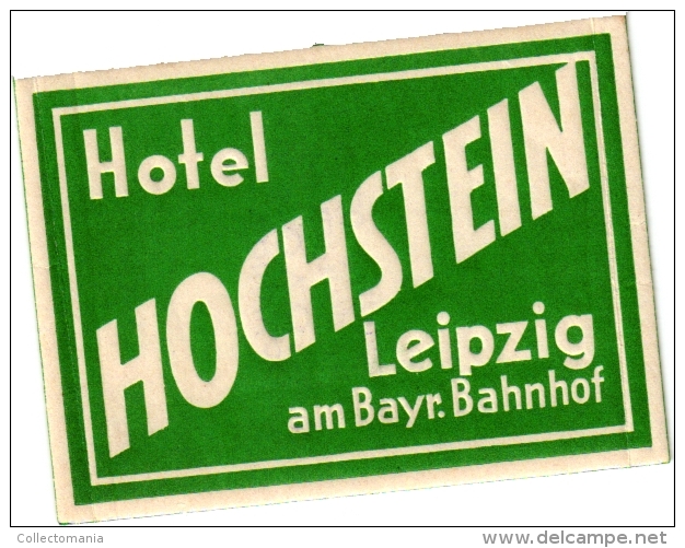 9 Hotel Labels Deutschland Allemagne Duitsland Munchen Deutcher Kaiser Raab Mein Leipzig Lob Ich Mir -Bahnhof Koln - Hotel Labels