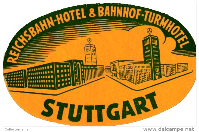 10 Hotel labels Deutschland Allemagne Duitsland Frankfurt National Krefeld schucht Wiesbaden schwarzer bock Koln Windsor
