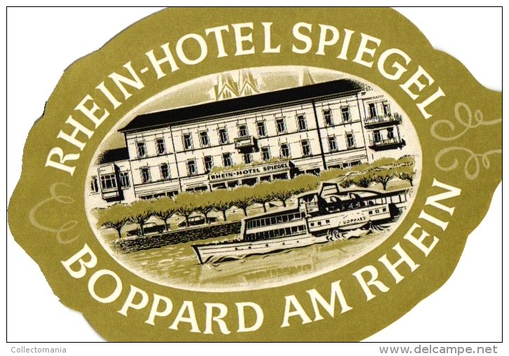 10 Hotel labels Deutschland Allemagne DuitslanGloria Mannheim Nizza Wiesbaden Taunus Hansa Solitude Stuttgart Ravensburg