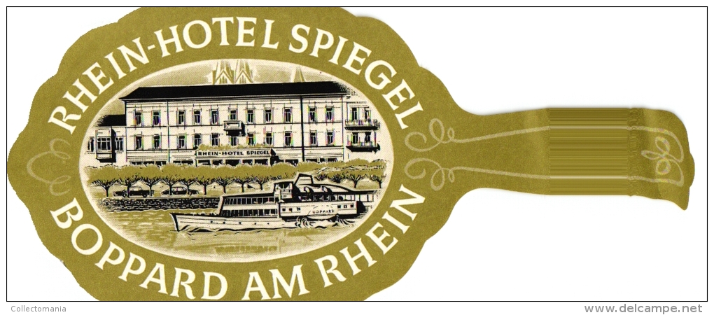 10 Hotel labels Deutschland Allemagne Duitsland Mannheimerhof Frankfurterhof  Europaischerhof Heidelberg Eichholz -