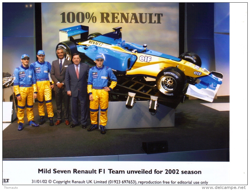 Mild Seven Renault F1 Team Unveiled For 2002 Season  -  Promo Photo - Other & Unclassified