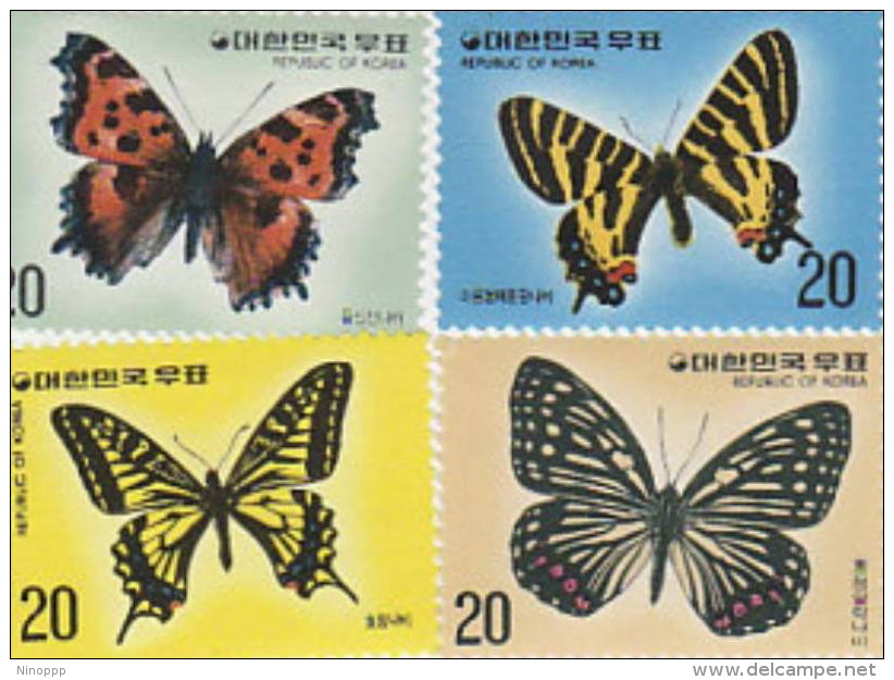 Korea-1976 Butterflies MNH - Farfalle