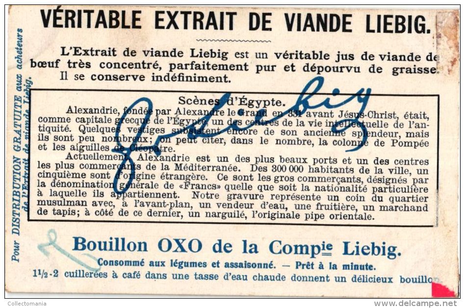 50 oude chromos  Liebig MEAT EXTRACT van vóór de eerste oorlog, allemaal potjes, goede staat,  alle onderwerpen