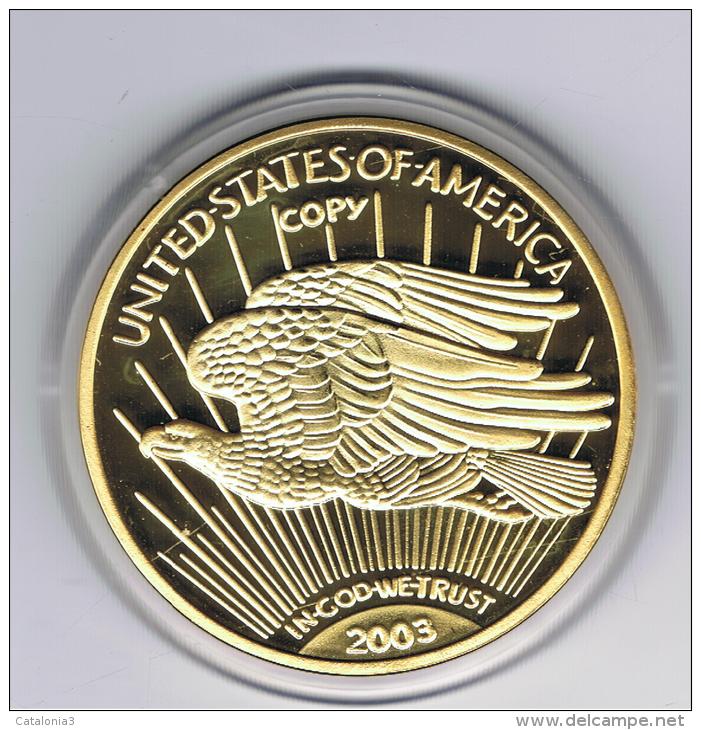 - MEDALLAS //  MEDAL USA 2003 - PROOF Metal Gold - 43 Mm - Monete Allungate (penny Souvenirs)