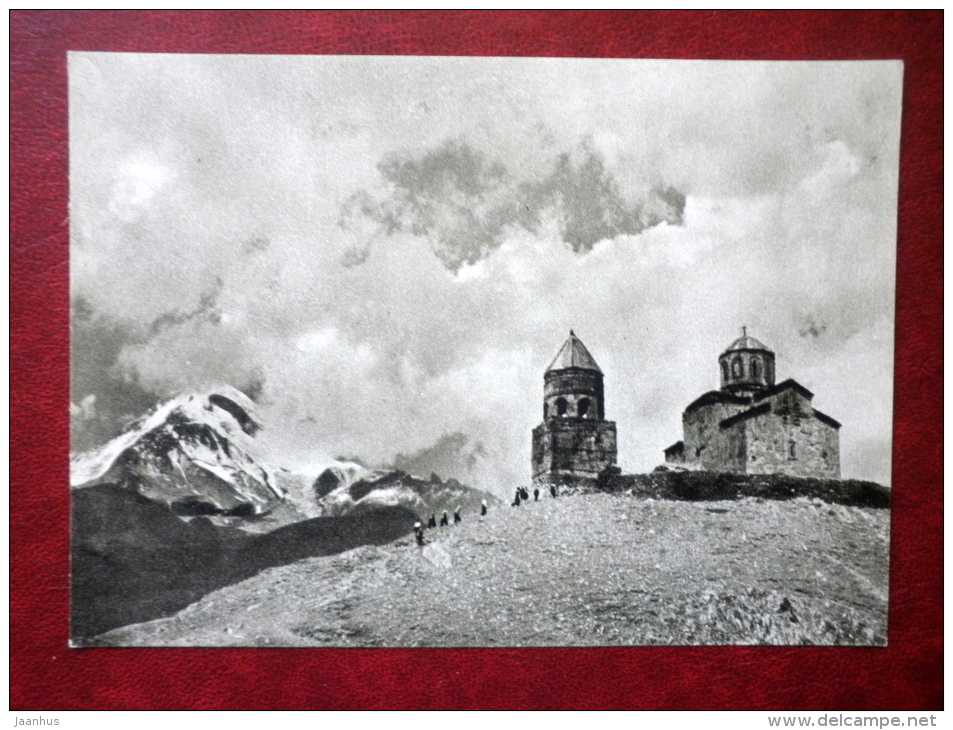 Tsminda Sameba - Gergeti Trinity Church On The Way To Kazbek - Georgian Military Road - 1955 - Georgia USSR - Unused - Géorgie