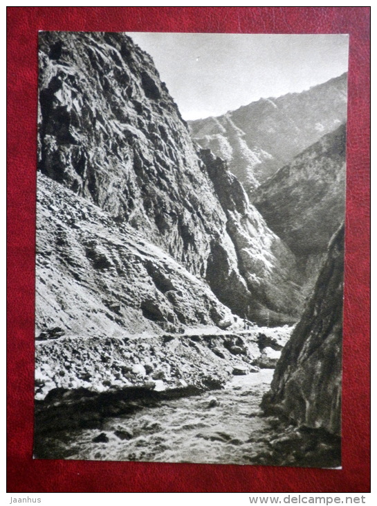 Road By Terek River - Georgian Military Road - 1955 - Georgia USSR - Unused - Georgien