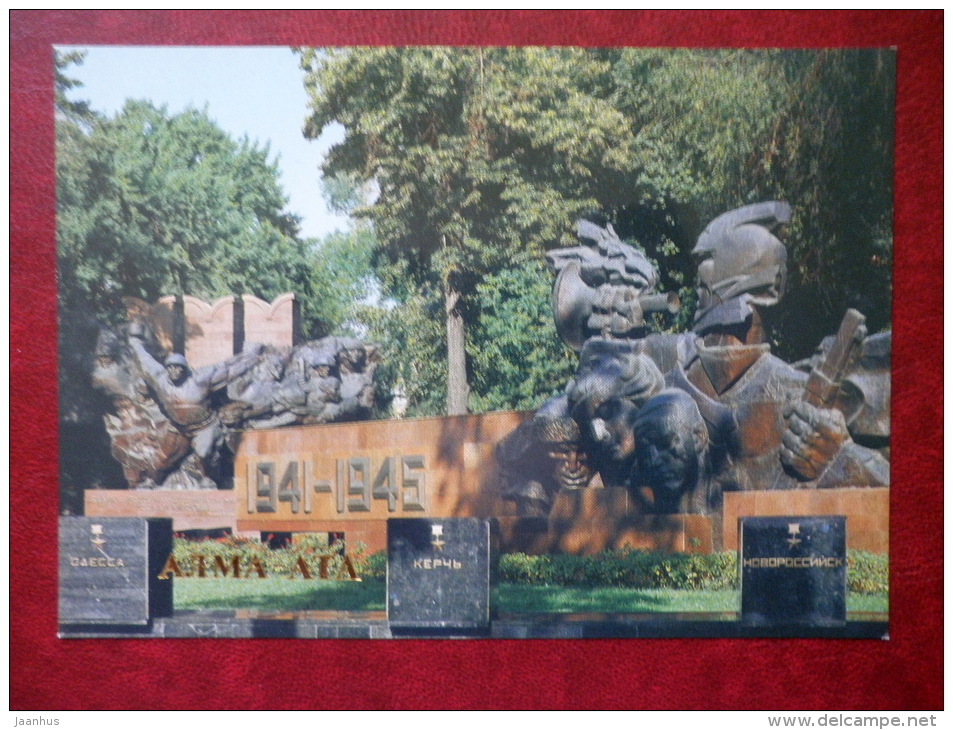 Memorial Of Glory In The 28 Panfilov Guardsmen Park - Almaty - Alma-Ata - 1984 - Kazakhstan USSR - Unused - Kazakhstan