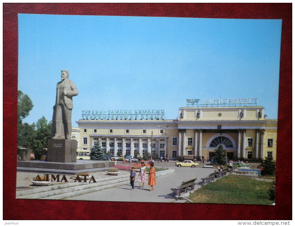 Railway Station - Alma-Ata II - Almaty - Alma-Ata - 1984 - Kazakhstan USSR - Unused - Kazakhstan