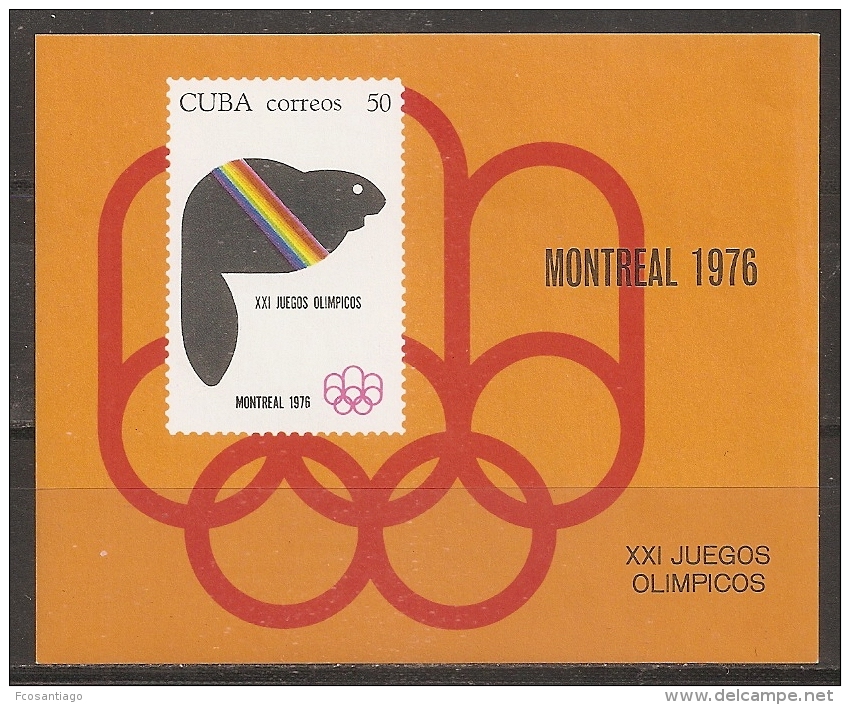 JUEGOS OLÍMPICOS - CUBA 1976 - Yvert #H46 - MNH ** - Verano 1976: Montréal