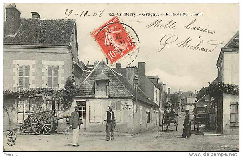 Juin13 1254 : Graçay  -  Route De Romorantin - Graçay