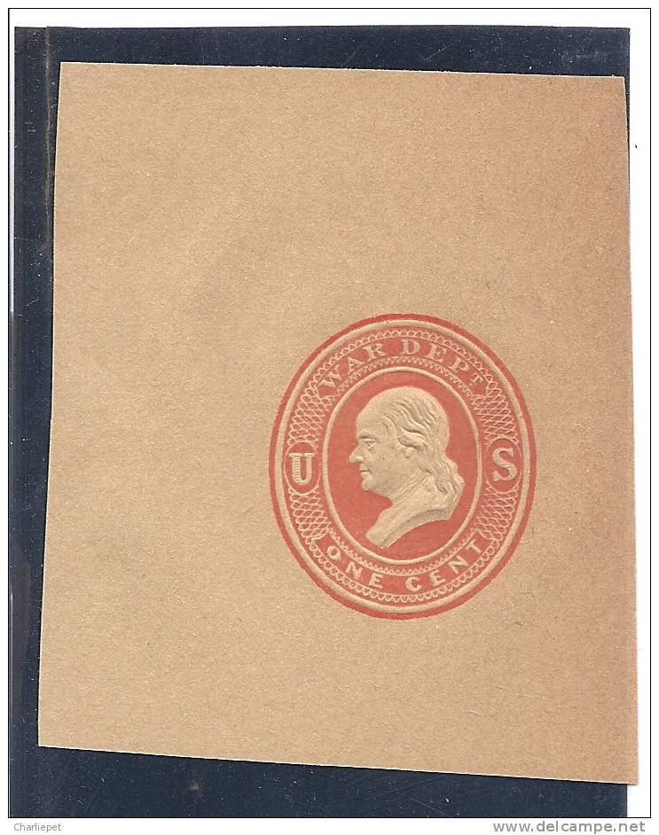 U.S. United States 1875 Scott # WO46 Mint NH Cut Square From Rapper Catalogue $4.50 - ...-1900