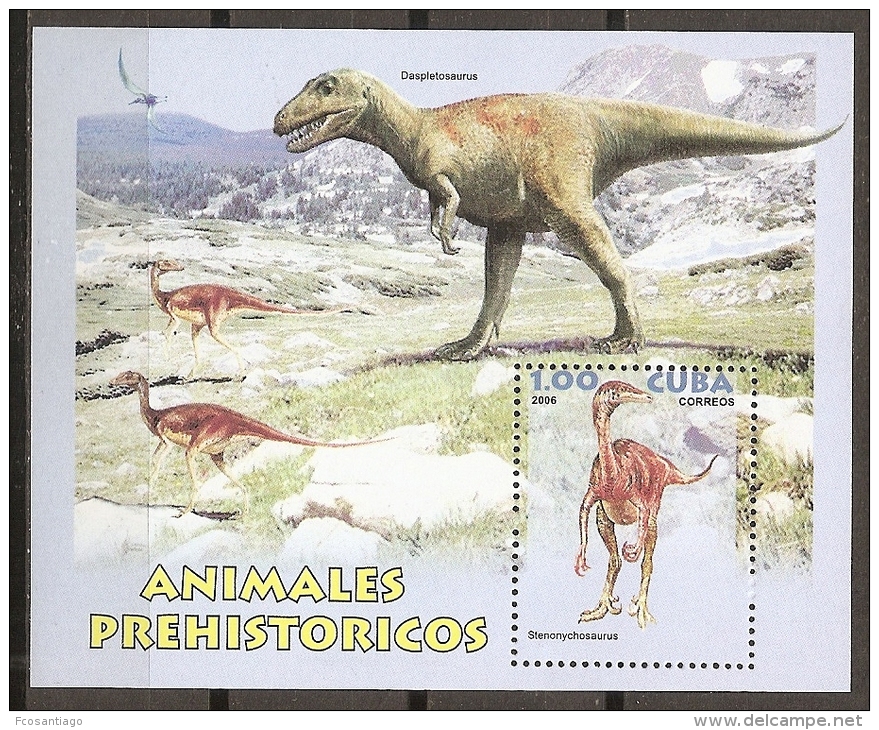 ANIMALES PREHISTORICOS - CUBA 2006 - Yvert #H210 - MNH ** - Préhistoriques