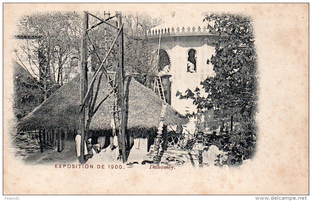 CARTE POSTALE ANCIENNE. DAHOMEY. BENIN. EXPOSITION DE 1900 A PARIS. - Dahomey