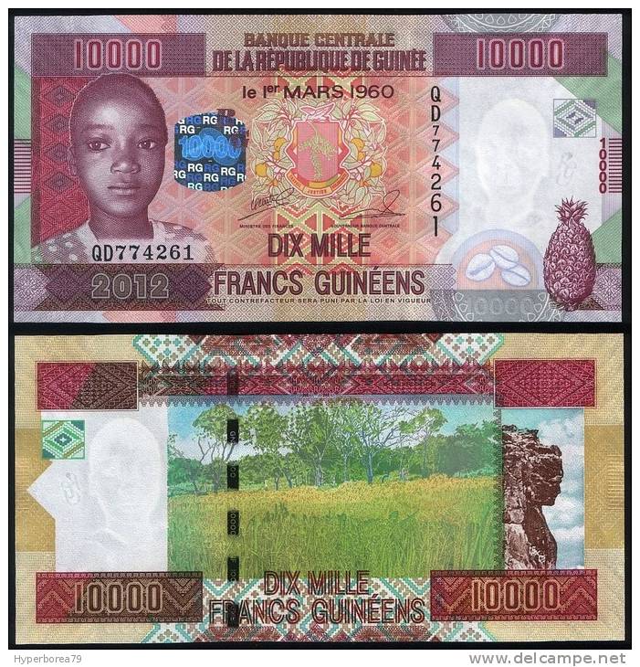 Guinea P 46 - 10000 10.000 Francs 2012 - UNC - Guinea