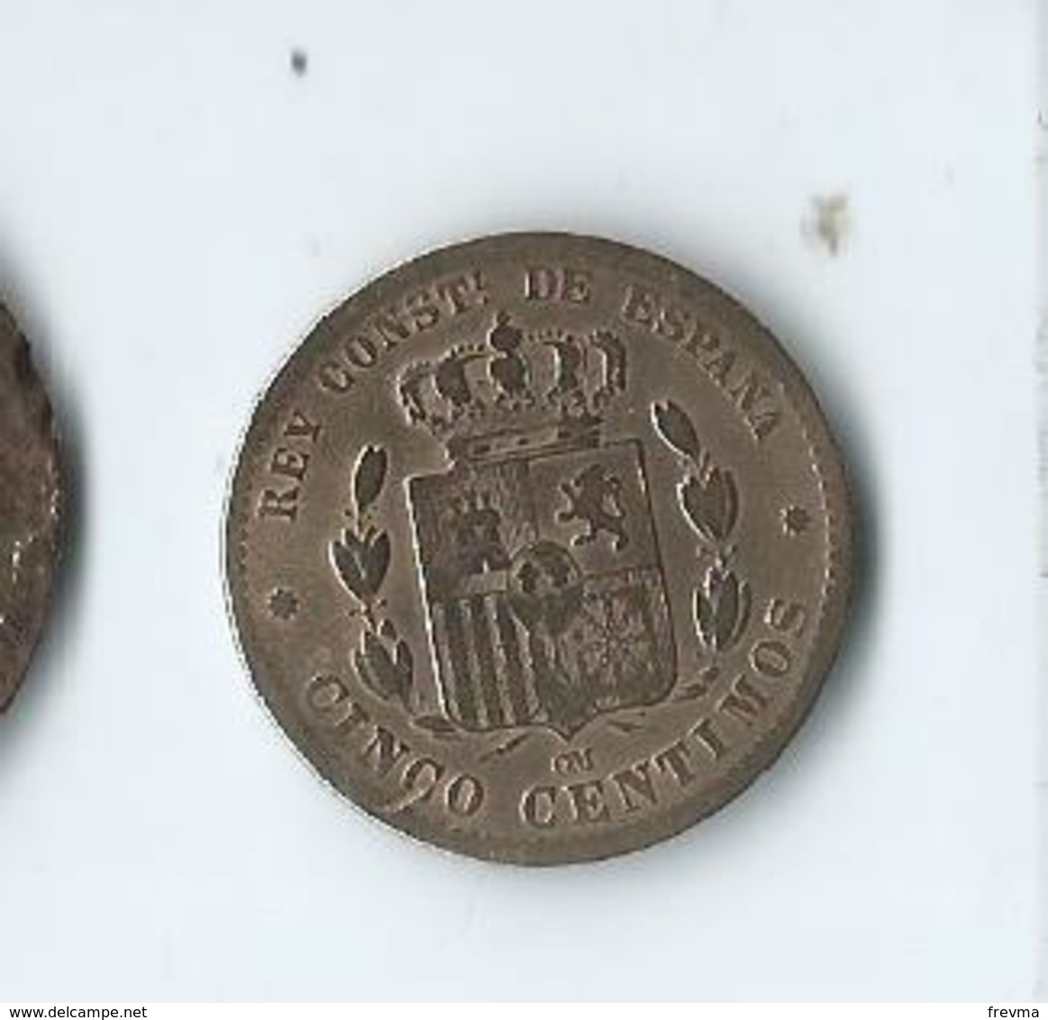 Alfonso XII Cinco Centimos OM 1878 - Münzen Der Provinzen
