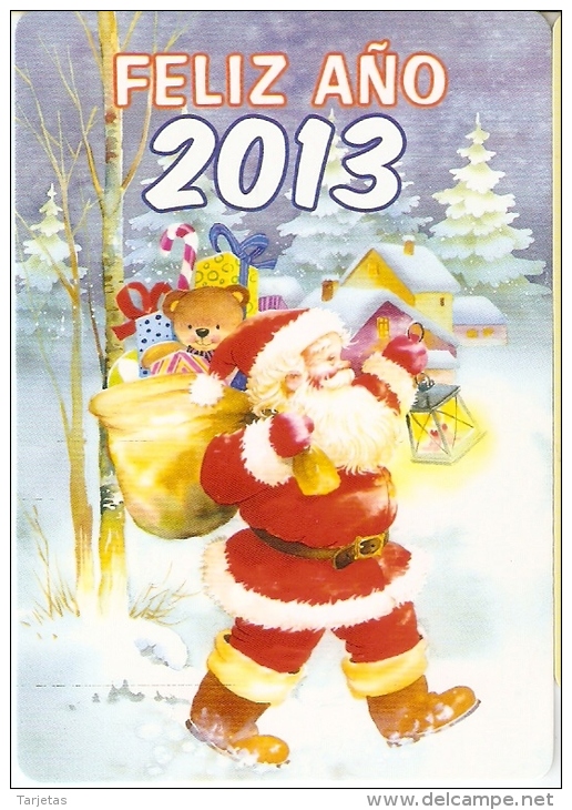 CALENDARIO DEL AÑO 2013 DE PAPA NOEL (NAVIDAD-CHRISTMAS) (CALENDRIER-CALENDAR) - Tamaño Pequeño : 2001-...