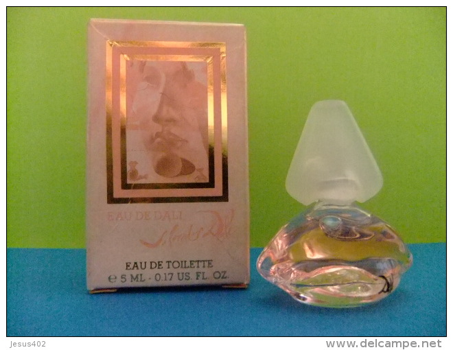 MINIATURE  EAU DE TOILETTE -- EAU DE DALI -- SALVADOR DALI --  PARIS  -- 0.17 Fl Oz  5 Ml  -  ECHANTILLON DE COLLECTION - Miniatures Femmes (avec Boite)